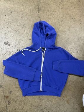 Forever 21 Kids Cobalt Blue Full-Zip Hoodie